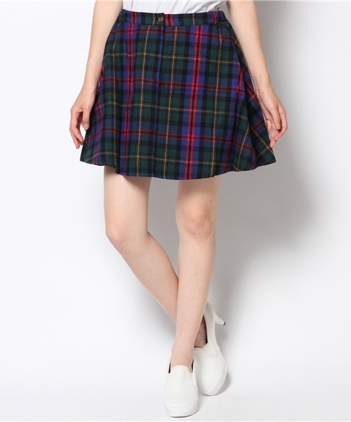 WEGO(ウィゴー)の「WEGO/チェックサーキュラースカート(スカート・レディース・ホワイト/ホワイト系その他/グリーン/ブルー/レッド/レッド系その他・FREE)」の11枚目の写真