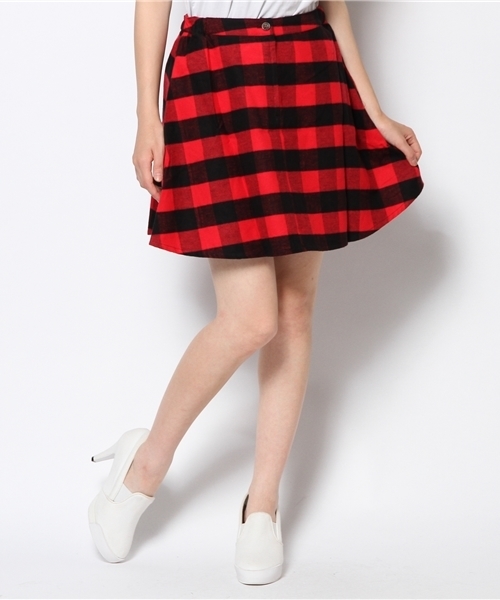 WEGO(ウィゴー)の「WEGO/チェックサーキュラースカート(スカート・レディース・ホワイト/ホワイト系その他/グリーン/ブルー/レッド/レッド系その他・FREE)」の18枚目の写真