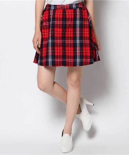 WEGO(ウィゴー)の「WEGO/チェックサーキュラースカート(スカート・レディース・ホワイト/ホワイト系その他/グリーン/ブルー/レッド/レッド系その他・FREE)」の19枚目の写真