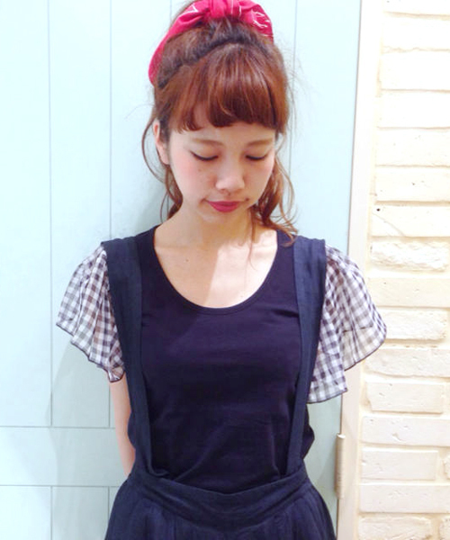 Kastane（カスタネ）の「【Kastane】袖シフォンプルオーバー（Tシャツ/カットソー・レディース・ホワイト/ネイビー/その他20/クリーム・FREE）」の4枚目の写真