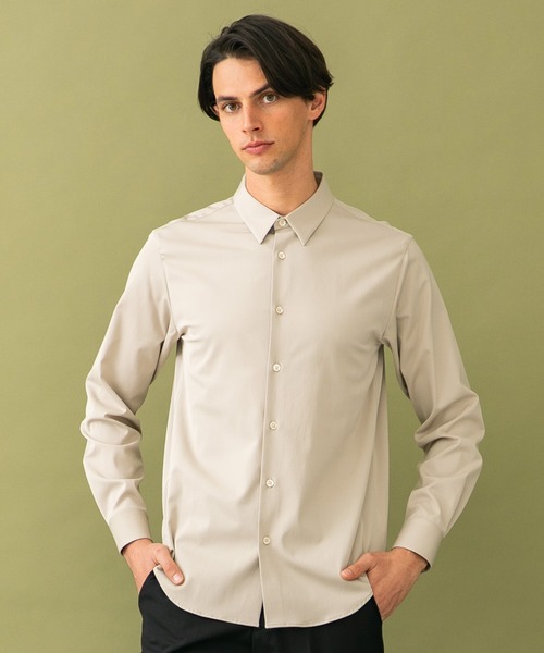 UNITED TOKYO（ユナイテッドトウキョウ）の「HI-STRETCH　SH（シャツ/ブラウス・メンズ・ネイビー/ホワイト/ブラック/ラベンダー/グリーン/ベージュ・1/2/3）」の4枚目の写真