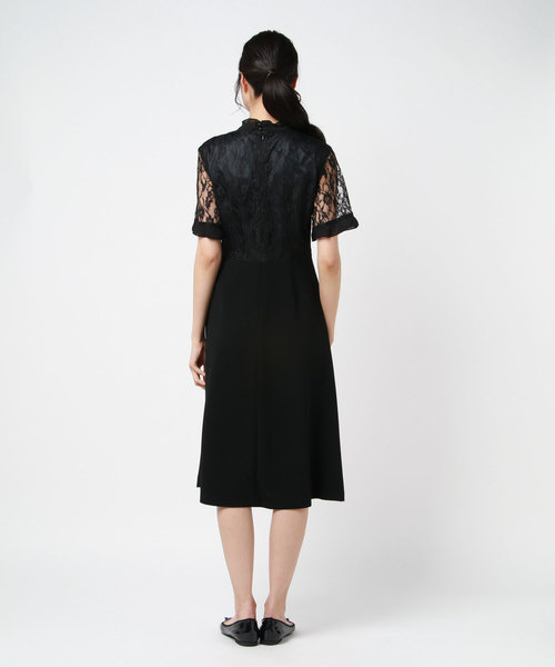 レーススタンドワンピース ワンピース 603 ワンピース ドレス ワンピース セール 603 ロクマルサン のファッション 数量は多い ワンピース