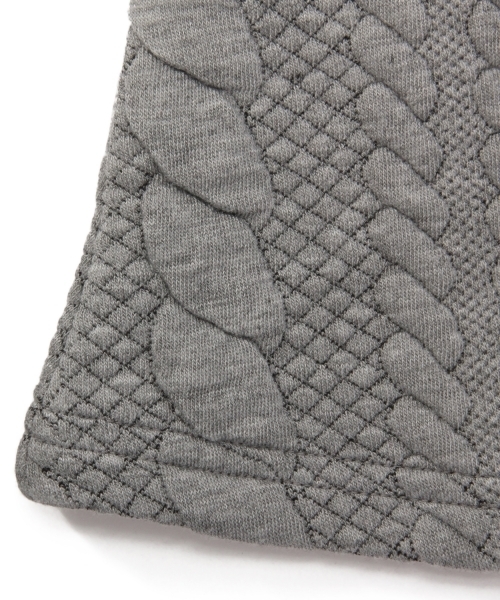 green label relaxing（グリーンレーベルリラクシング）の「【KIDS】ケーブルジャカード スカート（スカート・キッズ・グレー/オフホワイト・95/115/135/125/105）」の6枚目の写真