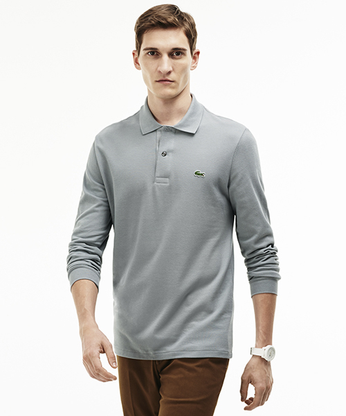LACOSTE（ラコステ）の「オリジナルフィット 長袖 ポロシャツ（ポロシャツ・メンズ・バーガンディー/オリーブ/ミント/グレイッシュブルー/カーキ/サックスブルー/レッド/アイボリー/イエロー/ブラウン/ホワイト/ブラック/ネイビー/ローズ/インディゴブルー/霜降りグレー/ターコイズブルー/ボルドー/サファリグリーン/ダークオリーブ/ライトブルー/エメラルド/ダークブルー/グリーン/ワインレッド/ライトグレー/モスグリーン/オレンジ/コバルトブルー/ロイヤルブルー/ダークグレー/スカイブルー/バイオレット/ライトインディゴブルー/オレンジ系その他/クリアイエロー/ダークインディゴブルー/ワイン/ベージュ/マルーン/ブルー/ダークグリーン/ベージュ系その他/キャメル/アクア/ブルーグリーン/パープル/クリアブルー/アーミー/オリーブドラブ/ブルー系その他/マスタード/ブラウン系その他/カリビアンブルー/ベージュ系その他2/ブルー系その他2/ブルー系その他3/ダークネイビー・4/2/5/3/7/6）」の5枚目の写真