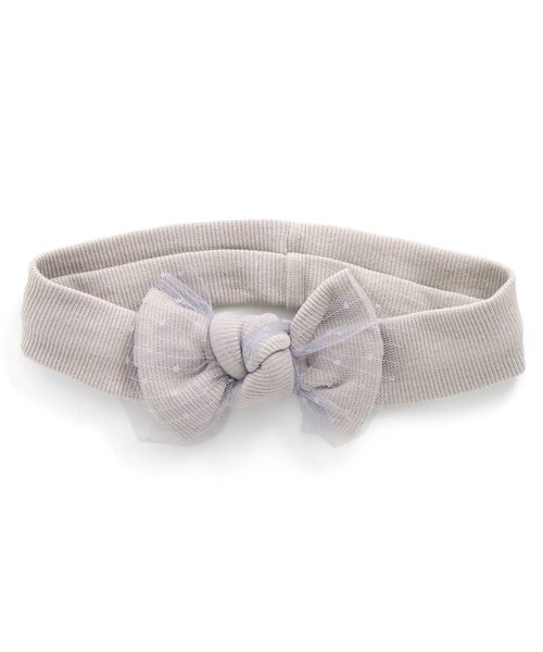 apres les cours（アプレレクール）の「■ベビーヘアバンド（ヘアバンド・キッズ・ネイビー/グレー/ピンク/アイボリー・46）」の3枚目の写真