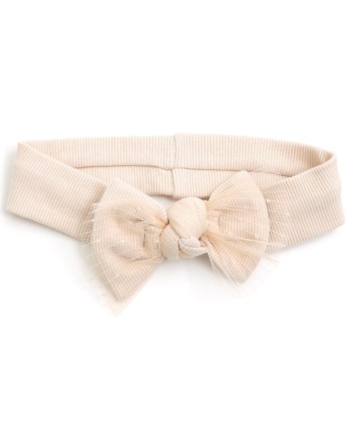 apres les cours（アプレレクール）の「■ベビーヘアバンド（ヘアバンド・キッズ・ネイビー/グレー/ピンク/アイボリー・46）」の2枚目の写真