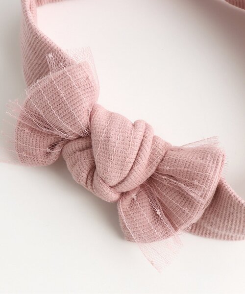 apres les cours（アプレレクール）の「■ベビーヘアバンド（ヘアバンド・キッズ・ネイビー/グレー/ピンク/アイボリー・46）」の5枚目の写真