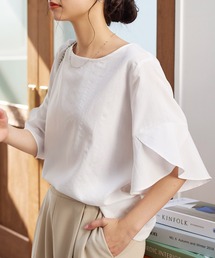 Amé アメノチハレ　チューリップスリーブ ブラウス 白 series》【Keep clean】 – Ame no chi Hare