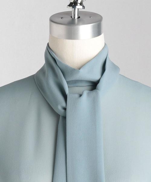 LOEFF ロエフ　ボウタイブラウス LOEFF（ロエフ）の「＜LOEFF（ロエフ）＞ シフォン ボウタイ