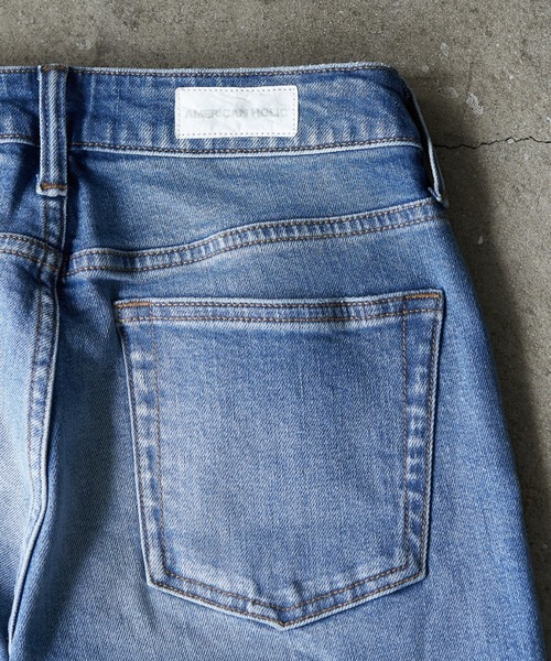 AMERICAN HOLIC（アメリカンホリック）の「プレミアムスリムフィットデニム　〇＊（デニムパンツ・レディース・ライトインディゴブルー/ブルー系その他・SMALL/MEDIUM/LARGE/X-SMALL）」の8枚目の写真