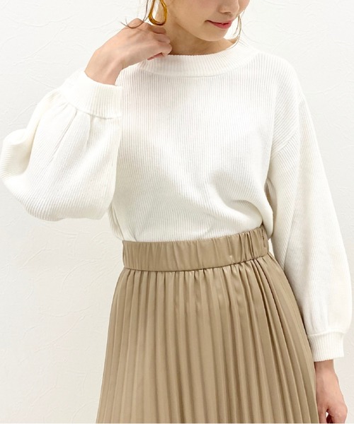 archives（アルシーヴ）の「袖ボリュームニットプルオーバー（ニット/セーター・レディース・ピンク系その他/アイボリー/オフホワイト/ブラック/ブラウン/ブルー/グリーン系その他・MEDIUM）」の2枚目の写真