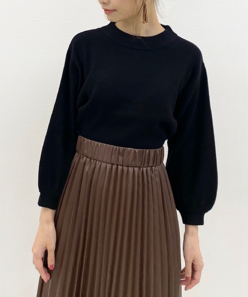 archives（アルシーヴ）の「袖ボリュームニットプルオーバー（ニット/セーター・レディース・ピンク系その他/アイボリー/オフホワイト/ブラック/ブラウン/ブルー/グリーン系その他・MEDIUM）」の19枚目の写真