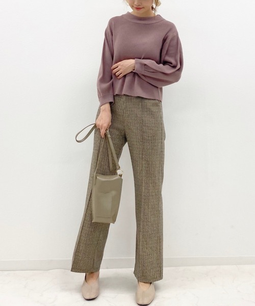 archives（アルシーヴ）の「袖ボリュームニットプルオーバー（ニット/セーター・レディース・ピンク系その他/アイボリー/オフホワイト/ブラック/ブラウン/ブルー/グリーン系その他・MEDIUM）」の10枚目の写真