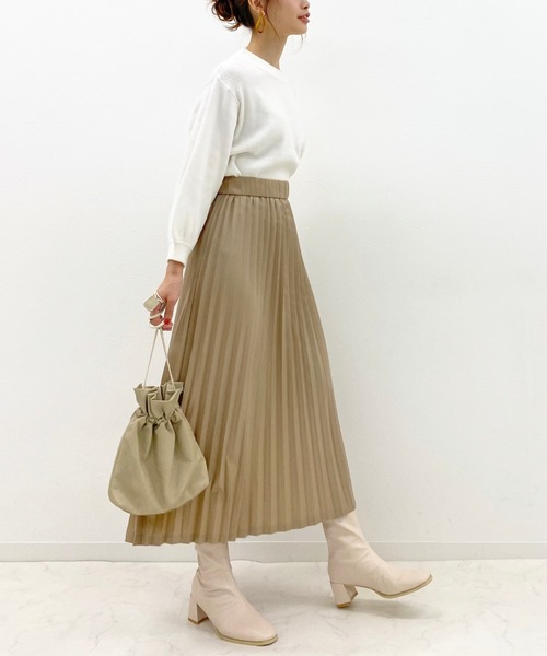 archives（アルシーヴ）の「袖ボリュームニットプルオーバー（ニット/セーター・レディース・ピンク系その他/アイボリー/オフホワイト/ブラック/ブラウン/ブルー/グリーン系その他・MEDIUM）」の9枚目の写真