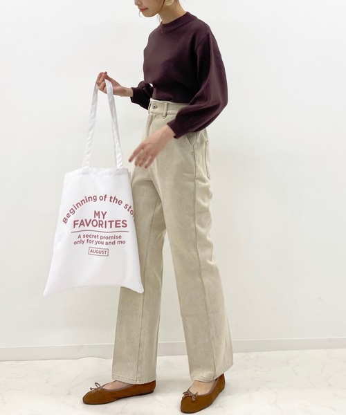 archives（アルシーヴ）の「袖ボリュームニットプルオーバー（ニット/セーター・レディース・ピンク系その他/アイボリー/オフホワイト/ブラック/ブラウン/ブルー/グリーン系その他・MEDIUM）」の13枚目の写真