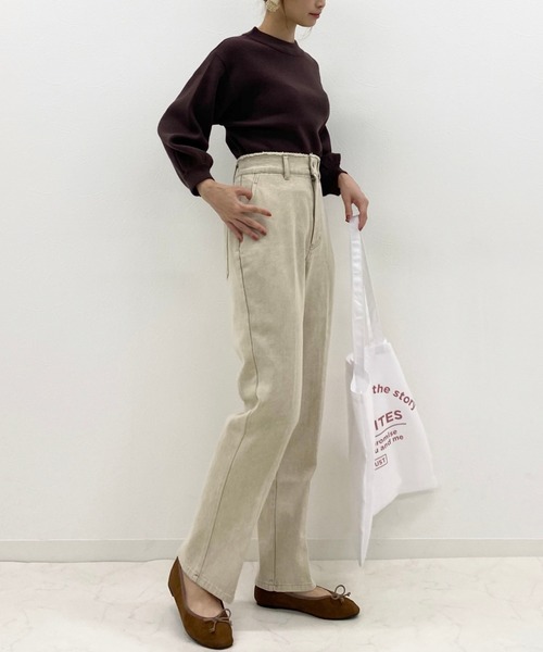 archives（アルシーヴ）の「袖ボリュームニットプルオーバー（ニット/セーター・レディース・ピンク系その他/アイボリー/オフホワイト/ブラック/ブラウン/ブルー/グリーン系その他・MEDIUM）」の14枚目の写真