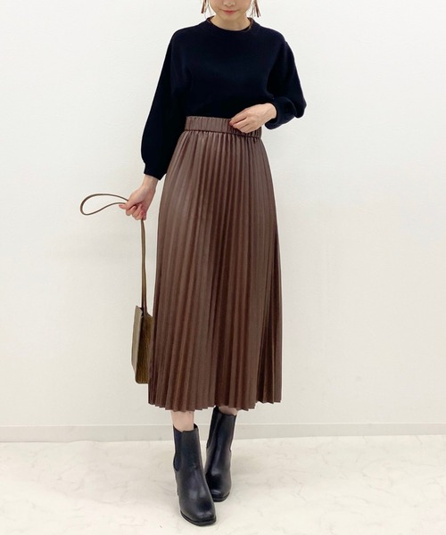 archives（アルシーヴ）の「袖ボリュームニットプルオーバー（ニット/セーター・レディース・ピンク系その他/アイボリー/オフホワイト/ブラック/ブラウン/ブルー/グリーン系その他・MEDIUM）」の12枚目の写真