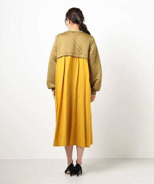 HERENCIA(ヘレンチア)の「キルティングワンピース(ワンピース・レディース・ホワイト/マスタード・M)」の14枚目の写真