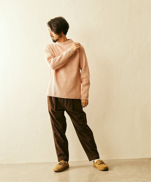 JOURNAL STANDARD relume(ジャーナルスタンダード レリューム)の「7GG ITALYメリノウール 畦編みクルーネックニット(ニット/セーター・メンズ・ホワイト/ブラック/グレー/グリーン/ネイビー/ピンク・MEDIUM/LARGE/X-LARGE)」の18枚目の写真