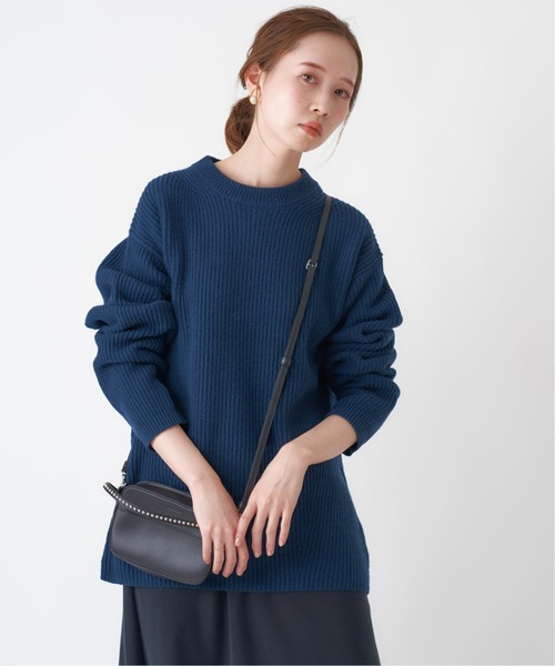 JOURNAL STANDARD relume(ジャーナルスタンダード レリューム)の「7GG ITALYメリノウール 畦編みクルーネックニット(ニット/セーター・メンズ・ホワイト/ブラック/グレー/グリーン/ネイビー/ピンク・MEDIUM/LARGE/X-LARGE)」の20枚目の写真