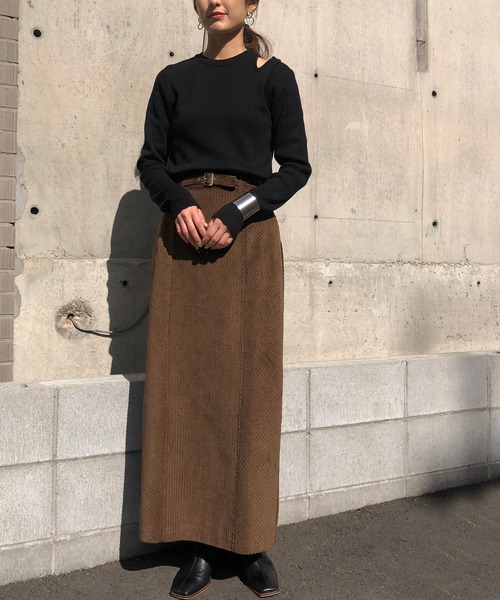 &g'aime（アンジェム）の「【&g'aime】編地切り替えアシンメトリーニット（ニット/セーター・レディース・ブラック/ベージュ/グレー/アイボリー・FREE）」の16枚目の写真