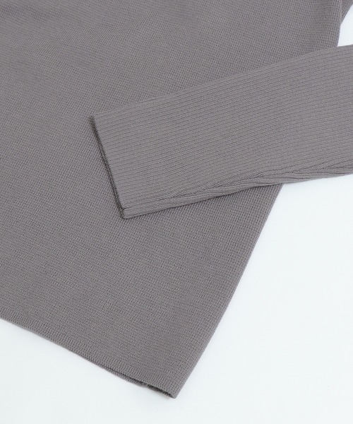 &g'aime（アンジェム）の「【&g'aime】編地切り替えアシンメトリーニット（ニット/セーター・レディース・ブラック/ベージュ/グレー/アイボリー・FREE）」の10枚目の写真