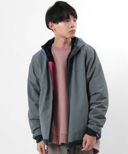 gym master（ジムマスター）の「【gym master/ジムマスター】リバーシブル ボアフリース×タスロンフードジャケット/リバーシブルブルゾン（ブルゾン・メンズ・サンドベージュ/その他1/キナリ/ブラック/ネイビー・XL/L/S/M）」の15枚目の写真