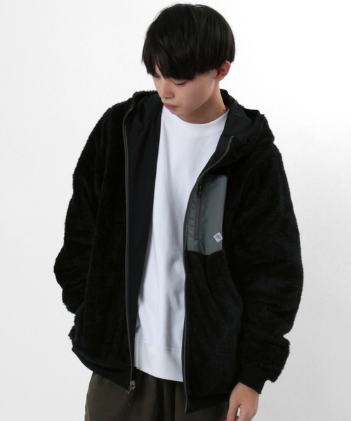 gym master（ジムマスター）の「【gym master/ジムマスター】リバーシブル ボアフリース×タスロンフードジャケット/リバーシブルブルゾン（ブルゾン・メンズ・サンドベージュ/その他1/キナリ/ブラック/ネイビー・XL/L/S/M）」の6枚目の写真