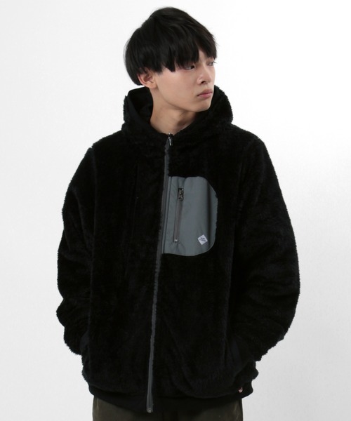 gym master（ジムマスター）の「【gym master/ジムマスター】リバーシブル ボアフリース×タスロンフードジャケット/リバーシブルブルゾン（ブルゾン・メンズ・サンドベージュ/その他1/キナリ/ブラック/ネイビー・XL/L/S/M）」の7枚目の写真