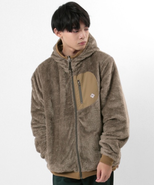 gym master（ジムマスター）の「【gym master/ジムマスター】リバーシブル ボアフリース×タスロンフードジャケット/リバーシブルブルゾン（ブルゾン・メンズ・サンドベージュ/その他1/キナリ/ブラック/ネイビー・XL/L/S/M）」の10枚目の写真