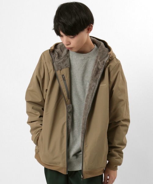 gym master（ジムマスター）の「【gym master/ジムマスター】リバーシブル ボアフリース×タスロンフードジャケット/リバーシブルブルゾン（ブルゾン・メンズ・サンドベージュ/その他1/キナリ/ブラック/ネイビー・XL/L/S/M）」の11枚目の写真