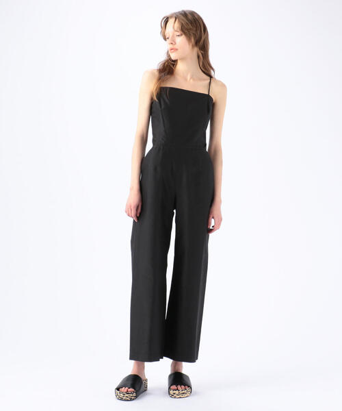 IRWIN GARDEN シルク バックリボンサロペット