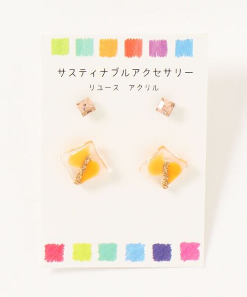 チチカカ（チチカカ）の「リユースプチパーツセットピアス（ピアス（両耳用）・レディース・イエロー/ブルー・FREE）」の8枚目の写真