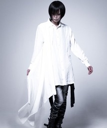『CIVARIZE』フェイクレイヤードアシメデザインシャツ