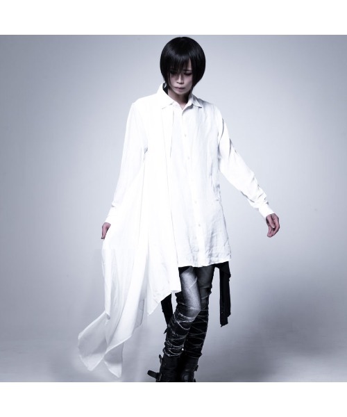 CIVARIZE』フェイクレイヤードアシメデザインシャツ（シャツ/ブラウス 