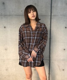 ENVYM | シアーチェックＳＨ(シャツ/ブラウス)