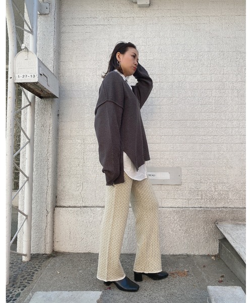 LiSeek(リシーク)の「【LiSeeK】エスニック柄ニットパンツ(その他パンツ・レディース・アイボリー/ベージュ/ブルー・FREE)」の17枚目の写真