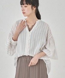 earth music&ecology | ボリュームスリーブブラウス ＊(シャツ/ブラウス)