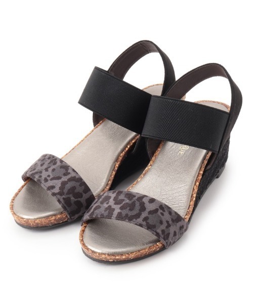 SHOO・LA・RUE(シューラルー)の「◆累計28万足!ウェッジソールサンダル「シューダル」(サンダル・レディース・ブラック/ネイビー/ライトグリーン/サンドベージュ/ブロンズ/ライトパープル/パープル系その他/ベージュ系その他2/オレンジ系その他2/ブラック系1/ブラック系6/ブラック系8/ダークブラウン系7/ブラウン系2/ブラウン系5/ネイビー系/ライトイエロー系1/ピンク系/シルバー系2/シルバー系6/ゴールド系2/ゴールド系5/ゴールド系6/カーキ/ベージュ系3/ベージュ系その他3/シルバー系7/ベージュ系その他5/ブルー系3/ピンク系その他・35/45/25)」の3枚目の写真