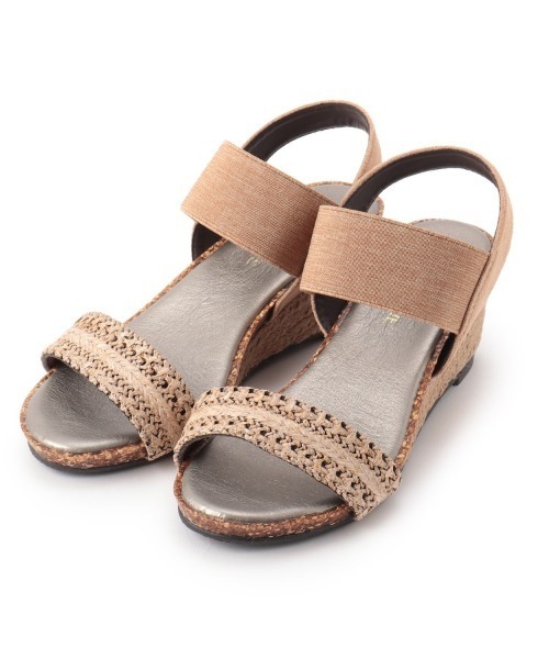 SHOO・LA・RUE(シューラルー)の「◆累計28万足!ウェッジソールサンダル「シューダル」(サンダル・レディース・ブラック/ネイビー/ライトグリーン/サンドベージュ/ブロンズ/ライトパープル/パープル系その他/ベージュ系その他2/オレンジ系その他2/ブラック系1/ブラック系6/ブラック系8/ダークブラウン系7/ブラウン系2/ブラウン系5/ネイビー系/ライトイエロー系1/ピンク系/シルバー系2/シルバー系6/ゴールド系2/ゴールド系5/ゴールド系6/カーキ/ベージュ系3/ベージュ系その他3/シルバー系7/ベージュ系その他5/ブルー系3/ピンク系その他・35/45/25)」の13枚目の写真