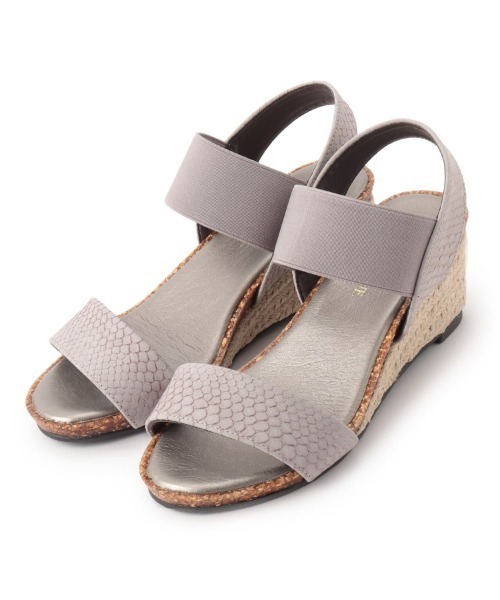 SHOO・LA・RUE(シューラルー)の「◆累計28万足!ウェッジソールサンダル「シューダル」(サンダル・レディース・ブラック/ネイビー/ライトグリーン/サンドベージュ/ブロンズ/ライトパープル/パープル系その他/ベージュ系その他2/オレンジ系その他2/ブラック系1/ブラック系6/ブラック系8/ダークブラウン系7/ブラウン系2/ブラウン系5/ネイビー系/ライトイエロー系1/ピンク系/シルバー系2/シルバー系6/ゴールド系2/ゴールド系5/ゴールド系6/カーキ/ベージュ系3/ベージュ系その他3/シルバー系7/ベージュ系その他5/ブルー系3/ピンク系その他・35/45/25)」の20枚目の写真