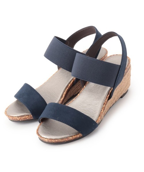 SHOO・LA・RUE(シューラルー)の「◆累計28万足!ウェッジソールサンダル「シューダル」(サンダル・レディース・ブラック/ネイビー/ライトグリーン/サンドベージュ/ブロンズ/ライトパープル/パープル系その他/ベージュ系その他2/オレンジ系その他2/ブラック系1/ブラック系6/ブラック系8/ダークブラウン系7/ブラウン系2/ブラウン系5/ネイビー系/ライトイエロー系1/ピンク系/シルバー系2/シルバー系6/ゴールド系2/ゴールド系5/ゴールド系6/カーキ/ベージュ系3/ベージュ系その他3/シルバー系7/ベージュ系その他5/ブルー系3/ピンク系その他・35/45/25)」の16枚目の写真