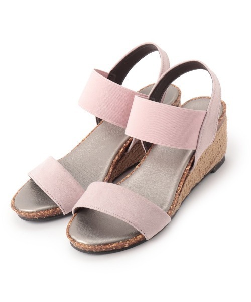 SHOO・LA・RUE(シューラルー)の「◆累計28万足!ウェッジソールサンダル「シューダル」(サンダル・レディース・ブラック/ネイビー/ライトグリーン/サンドベージュ/ブロンズ/ライトパープル/パープル系その他/ベージュ系その他2/オレンジ系その他2/ブラック系1/ブラック系6/ブラック系8/ダークブラウン系7/ブラウン系2/ブラウン系5/ネイビー系/ライトイエロー系1/ピンク系/シルバー系2/シルバー系6/ゴールド系2/ゴールド系5/ゴールド系6/カーキ/ベージュ系3/ベージュ系その他3/シルバー系7/ベージュ系その他5/ブルー系3/ピンク系その他・35/45/25)」の1枚目の写真