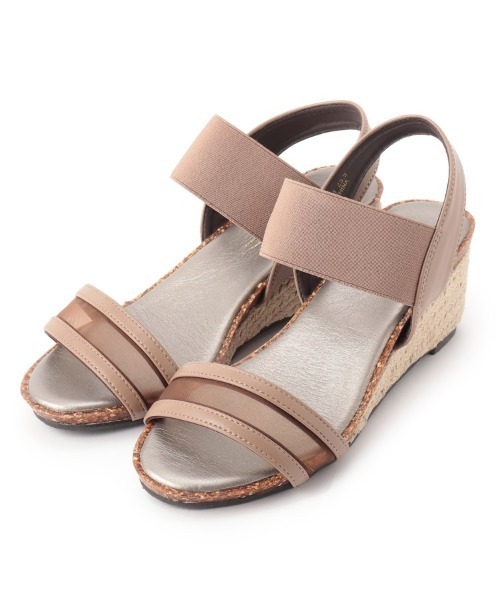 SHOO・LA・RUE(シューラルー)の「◆累計28万足!ウェッジソールサンダル「シューダル」(サンダル・レディース・ブラック/ネイビー/ライトグリーン/サンドベージュ/ブロンズ/ライトパープル/パープル系その他/ベージュ系その他2/オレンジ系その他2/ブラック系1/ブラック系6/ブラック系8/ダークブラウン系7/ブラウン系2/ブラウン系5/ネイビー系/ライトイエロー系1/ピンク系/シルバー系2/シルバー系6/ゴールド系2/ゴールド系5/ゴールド系6/カーキ/ベージュ系3/ベージュ系その他3/シルバー系7/ベージュ系その他5/ブルー系3/ピンク系その他・35/45/25)」の10枚目の写真