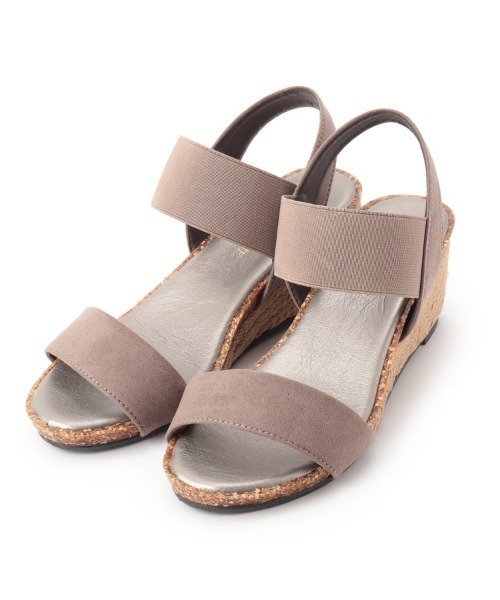 SHOO・LA・RUE(シューラルー)の「◆累計28万足!ウェッジソールサンダル「シューダル」(サンダル・レディース・ブラック/ネイビー/ライトグリーン/サンドベージュ/ブロンズ/ライトパープル/パープル系その他/ベージュ系その他2/オレンジ系その他2/ブラック系1/ブラック系6/ブラック系8/ダークブラウン系7/ブラウン系2/ブラウン系5/ネイビー系/ライトイエロー系1/ピンク系/シルバー系2/シルバー系6/ゴールド系2/ゴールド系5/ゴールド系6/カーキ/ベージュ系3/ベージュ系その他3/シルバー系7/ベージュ系その他5/ブルー系3/ピンク系その他・35/45/25)」の9枚目の写真