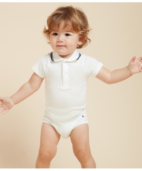 PETIT BATEAU（プチバトー）の「衿付き半袖ボディ（その他アンダーウェア/インナー・キッズ・オフホワイト・18MONTH/12MONTH/24MONTH/6MONTH）」の9枚目の写真