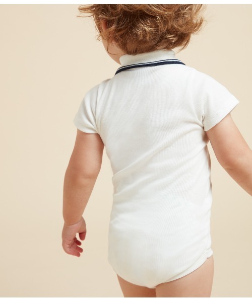 PETIT BATEAU（プチバトー）の「衿付き半袖ボディ（その他アンダーウェア/インナー・キッズ・オフホワイト・18MONTH/12MONTH/24MONTH/6MONTH）」の10枚目の写真