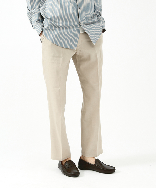 ABAHOUSE（アバハウス）の「【セットアップ対応】 PEツイル フルレングス パンツ（その他パンツ・メンズ・ネイビー/ベージュ/サックスブルー・44/48/46）」の2枚目の写真