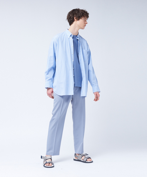 ABAHOUSE（アバハウス）の「【セットアップ対応】 PEツイル フルレングス パンツ（その他パンツ・メンズ・ネイビー/ベージュ/サックスブルー・44/48/46）」の4枚目の写真