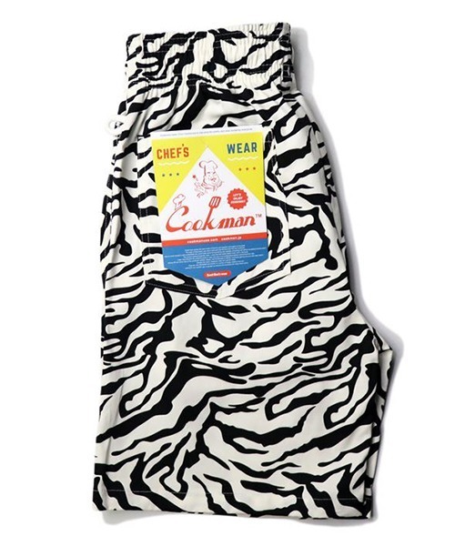 COOKMAN（クックマン）の「Cookman クックマン シェフショートパンツ ハーフパンツ イージーパンツ ゼブラ（その他パンツ・メンズ・ホワイト・SMALL/MEDIUM/LARGE/X-LARGE）」の10枚目の写真